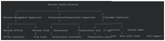 Organisational Structure Model for a Records Centre